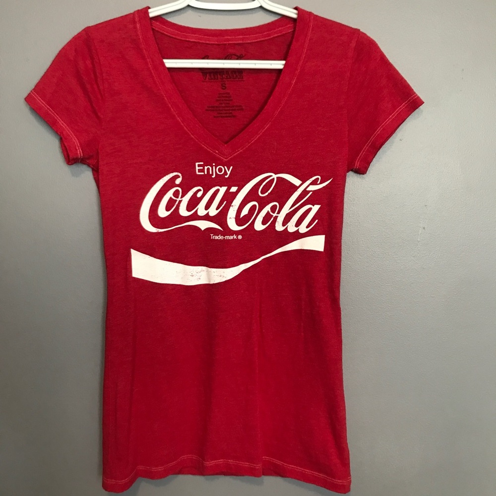 Coca-Cola v neck shirt